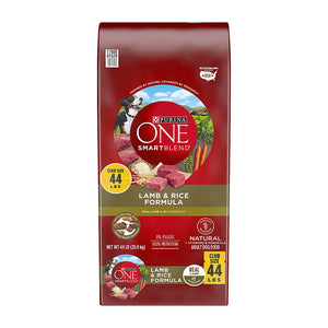 Purina ONE SmartBlend Lamb & Rice Formula Adult Premium Dog Food, 44 lbs. - iviesitems