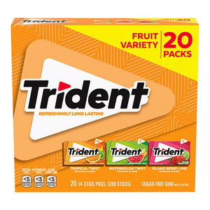 Trident Fruit Variety Pack Sugar-Free Gum, 20 pk. - iviesitems