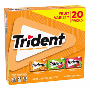 Trident Fruit Variety Pack Sugar-Free Gum, 20 pk. - iviesitems