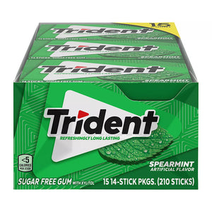 Trident Spearmint Sugar-Free Gum, 15 pk. - iviesitems