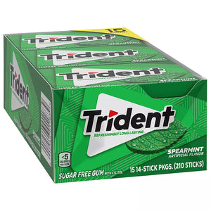 Trident Spearmint Sugar-Free Gum, 15 pk. - iviesitems