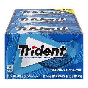 Trident Original Flavor Sugar-Free Gum, 15 pk. - iviesitems