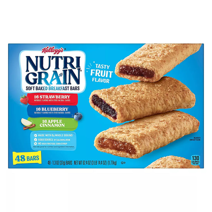 Kellogg Nutri-Grain Bars, 48 ct.