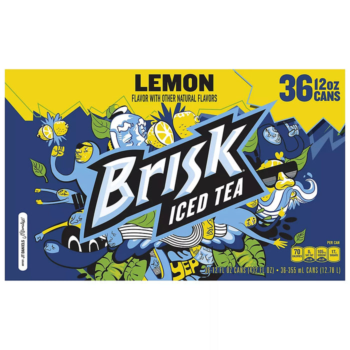 Lipton Brisk Lemon Iced Tea, 36 pk./12 oz.