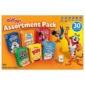 Kellogg's Jumbo Assorted Cereal Variety Pack, 30 pk. - iviesitems