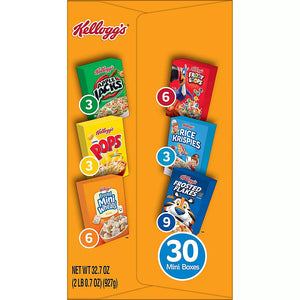 Kellogg's Jumbo Assorted Cereal Variety Pack, 30 pk. - iviesitems