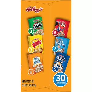 Kellogg's Jumbo Assorted Cereal Variety Pack, 30 pk. - iviesitems