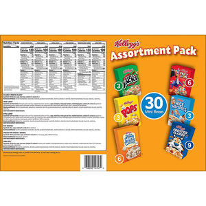 Kellogg's Jumbo Assorted Cereal Variety Pack, 30 pk. - iviesitems