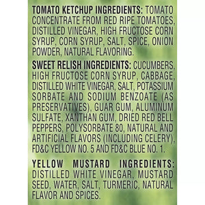 Heinz Tomato Ketchup, Sweet Relish & Natural Yellow Mustard Picnic Variety Pack - iviesitems