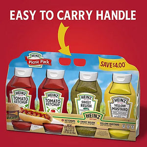 Heinz Tomato Ketchup, Sweet Relish & Natural Yellow Mustard Picnic Variety Pack - iviesitems