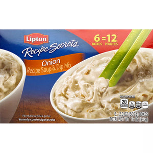 Lipton Recipe Secrets Onion Recipe Soup and Dip Mix, 6 pk/ 2 oz. - iviesitems