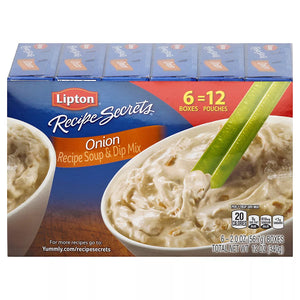 Lipton Recipe Secrets Onion Recipe Soup and Dip Mix, 6 pk/ 2 oz. - iviesitems