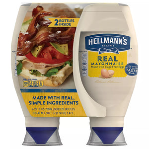 Hellmann's Real Mayonnaise Squeeze Bottle, 2 ct. - iviesitems