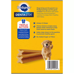 Pedigree Dentastix Triple Action Adult Dog Treat, 62 ct. - iviesitems