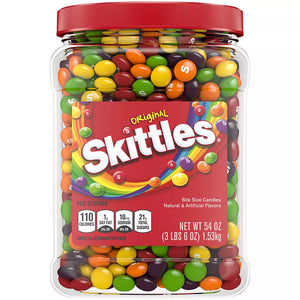 Skittles Original Fruity Chewy Candy Bulk Jar, 54 oz. - iviesitems