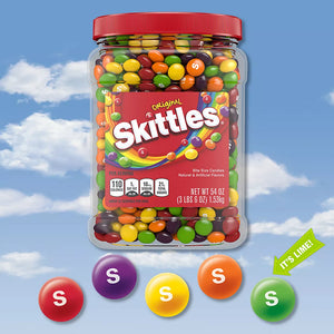 Skittles Original Fruity Chewy Candy Bulk Jar, 54 oz. - iviesitems