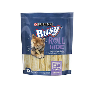 Purina Busy Rollhide Small/Medium Dog Treats, 15 ct. - iviesitems