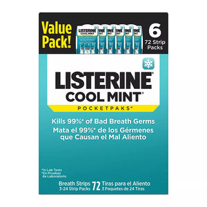 Listerine Cool Mint Pocketpaks Breath Strips, 6 pk./72 Strips - iviesitems