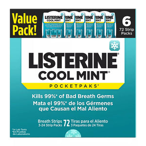 Listerine Cool Mint Pocketpaks Breath Strips, 6 pk./72 Strips - iviesitems