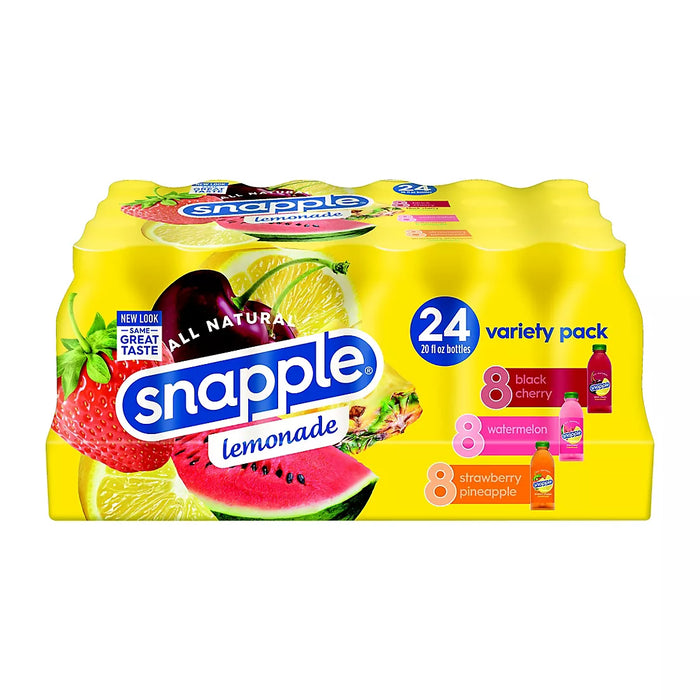 Snapple All Natural Variety Lemonade, 24 pk./20 oz.