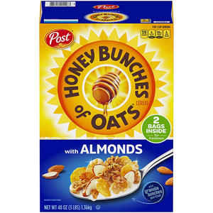 Post Honey Bunches of Oats with Almonds, 48 oz. - iviesitems