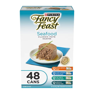 Purina Fancy Feast Classic Seafood Variety Pack, 48 ct. - iviesitems