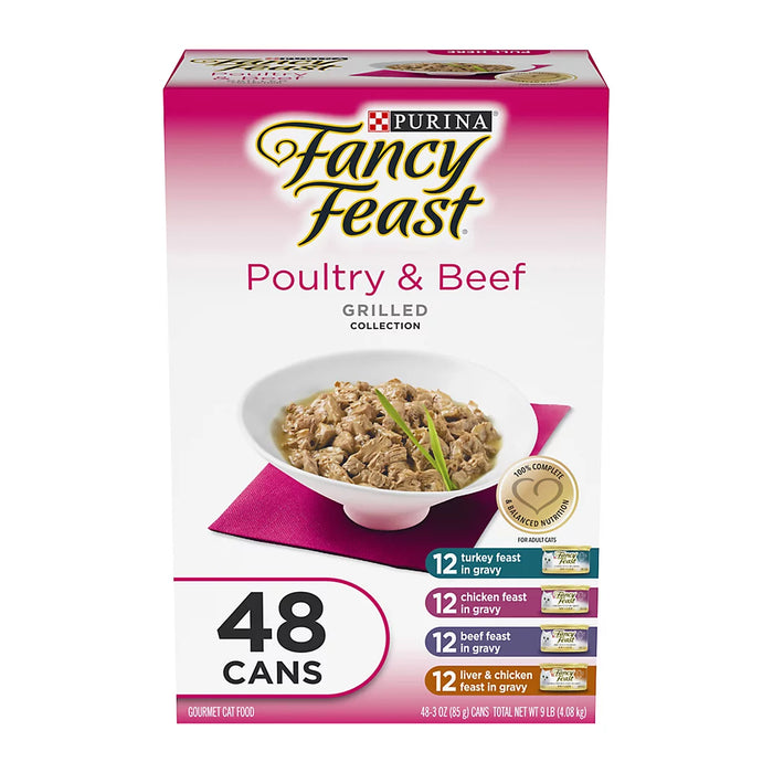 Purina Fancy Feast Poultry & Beef Variety Pack, 48 ct.