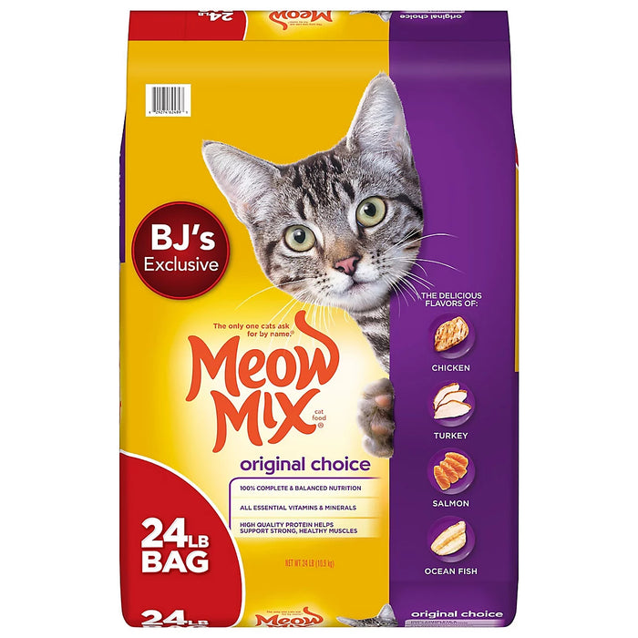 Meow Mix Original Choice Dry Cat Food, 24 lbs.