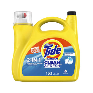 Tide Simply Clean and Fresh Ultra Concentrated Liquid Laundry Detergent, 208 fl. Oz. - iviesitems