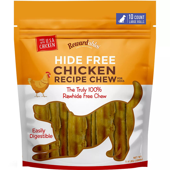 Rewardables Hide Free Chicken Chew, 10 ct.