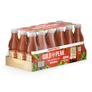 Gold Peak Unsweetened Black Tea Bottles, 18 pk./16.9 oz. - iviesitems