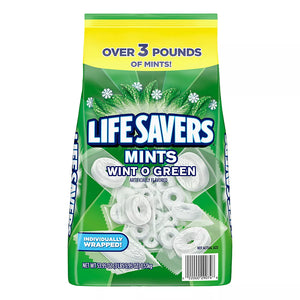 Life Savers Wint O Green Breath Mints Bulk Hard Candy, 53.95 oz. - iviesitems