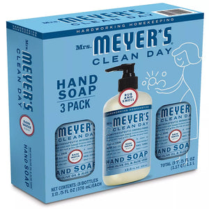 Mrs. Meyer's Clean Day Liquid Hand Soap, Rain Water Scent Bottle, 3 pk./12.5 oz. - iviesitems