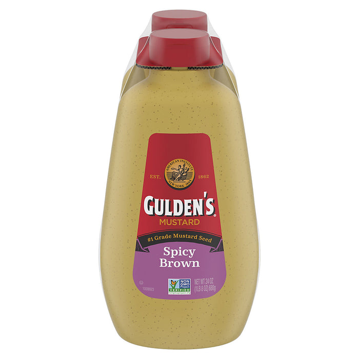 Gulden's Spicy Brown Mustard, 24 oz.Bottles, 2 ct.