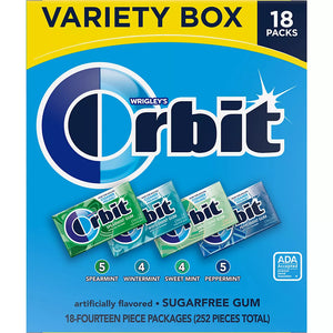 Orbit Gum Sugar-Free Mint Chewing Gum Bulk Variety Pack, 18 pk. - iviesitems