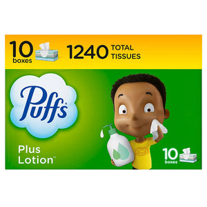 Puffs Plus Lotion Facial Tissues, 1,240 sheets - iviesitems