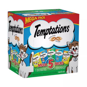 Whiskas Temptations Cat Treats Mega Pack, 5 ct./6.3 oz. - iviesitems