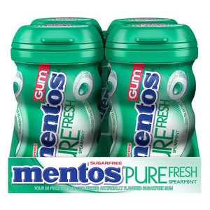 Mentos Pure Fresh Spearmint Gum 4 pk./50 ct. - iviesitems