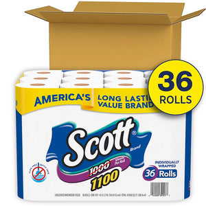 Scott 1100-Sheets, 1-Ply Bath Tissue, 36 ct. - iviesitems