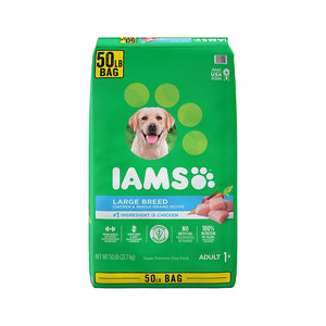 IAMS ProActive Health Adult Large Breed Dry Dog Food, 50 lbs. - iviesitems