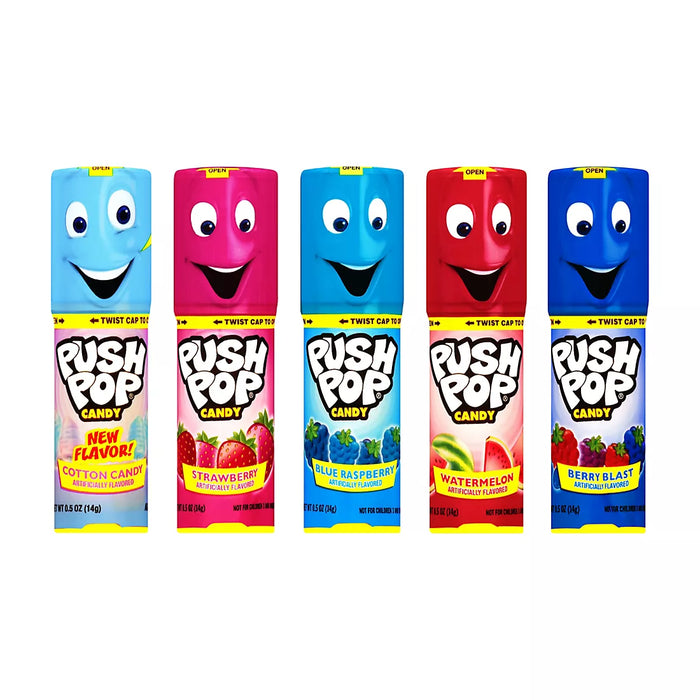 Push Pop Lollipop Candy Variety Pack, 24 ct.