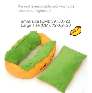 Hot Dog Pet Bed