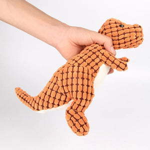 Plush Animals Shape Pet Dog Chew Dinosaur Toys for Dogs Squeaky Small Big Dog Toy Clean Teeth Puppy Supplies juguetes para perro